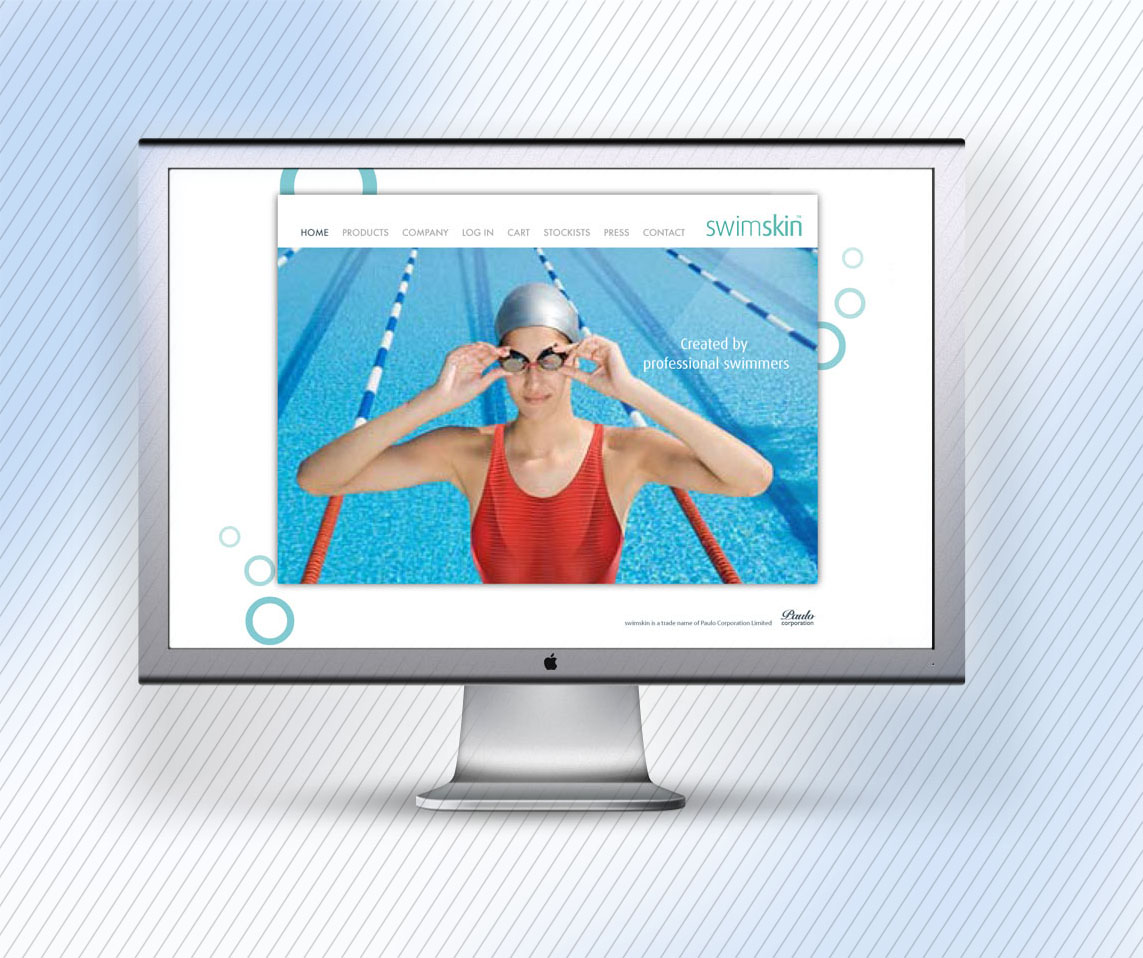 Website design for swimskin